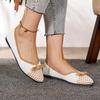 New Women Knitted Slip on Flats Shoes Breathable Comfortable Walking Sneakers Women Trend Casual Pointed Toe Walking  Loafers