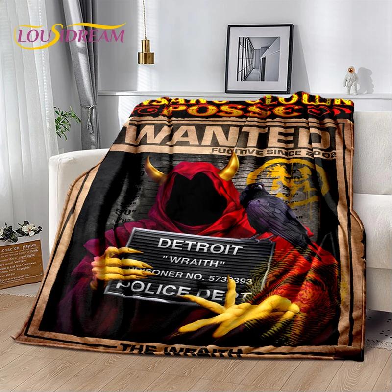 Icp Insane Clown Posse Juggalo Rap Metal Soft Flannel Blanket for Bed Bedroom Sofa Picnic,Throw Blanket for Cover Outdoors Gift