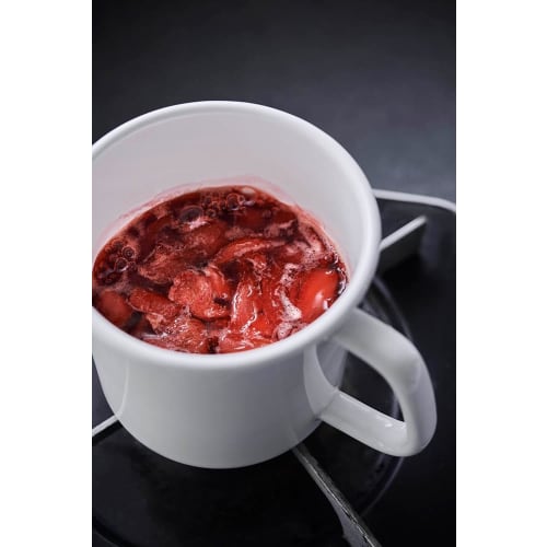 Nodahoro Enamel Storage Container, Heat-Resistant, with Handle, Round, Large, with Seal Lid, See-Through, White Series, Made In Japan, MS-14M