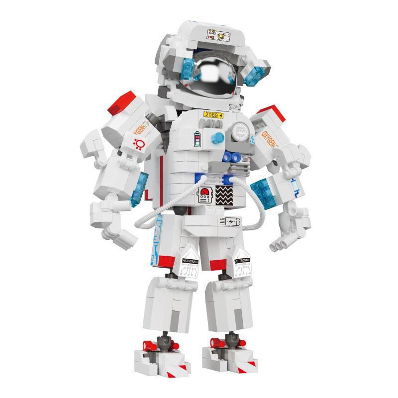 LEGO-Compatible Space China Astronaut Micro-Building Blocks Model Toy