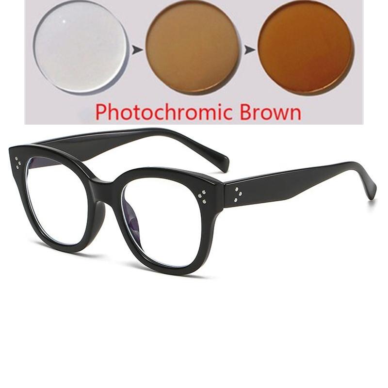 0 -0.5 -0.75 To -6.0 Leopard Frame Square Prescription Glasses For The Nearsighted Anti Blue Light Power Glasses With Diopters