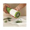 Green 4-in-1 Herb Grinder, Spice Mill & Shredder Parsley Chopper and Cheese Grater for Kitchen