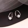 925 Silver Needle Korean Fashion Crystal Flower Earrings For Women Jewelry Trending New Luxury Zircon Flowers Stud Earrings