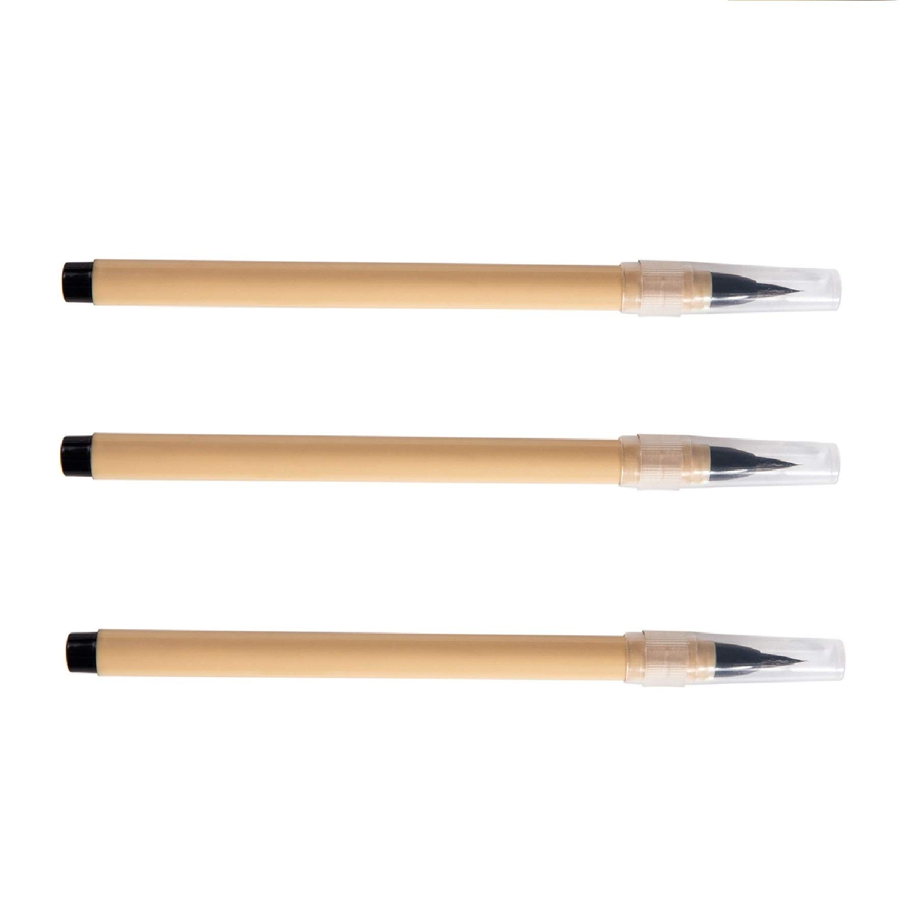 

Set of 3 brush pens for copying ink included sutras, чорний