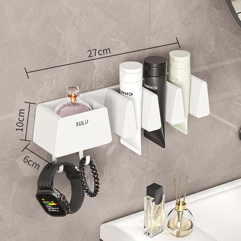 Bathroom Organizer Rack No Drill Wall Mounted for Optimal Multi Purpose Storage A1
