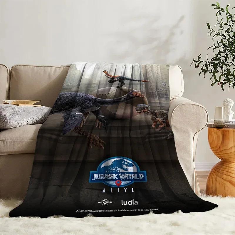 Fluffy Blanket  J-Jurassic Park Bed Sofa Camp Nap Bedroom Decor Bedspread Soft Fleece Home Textile Birthday Wedding Gift Blanket