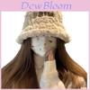 Fall Winter Ladies Bucket Hat With Thick Wool Plush For Warmth And Windproof Comfort