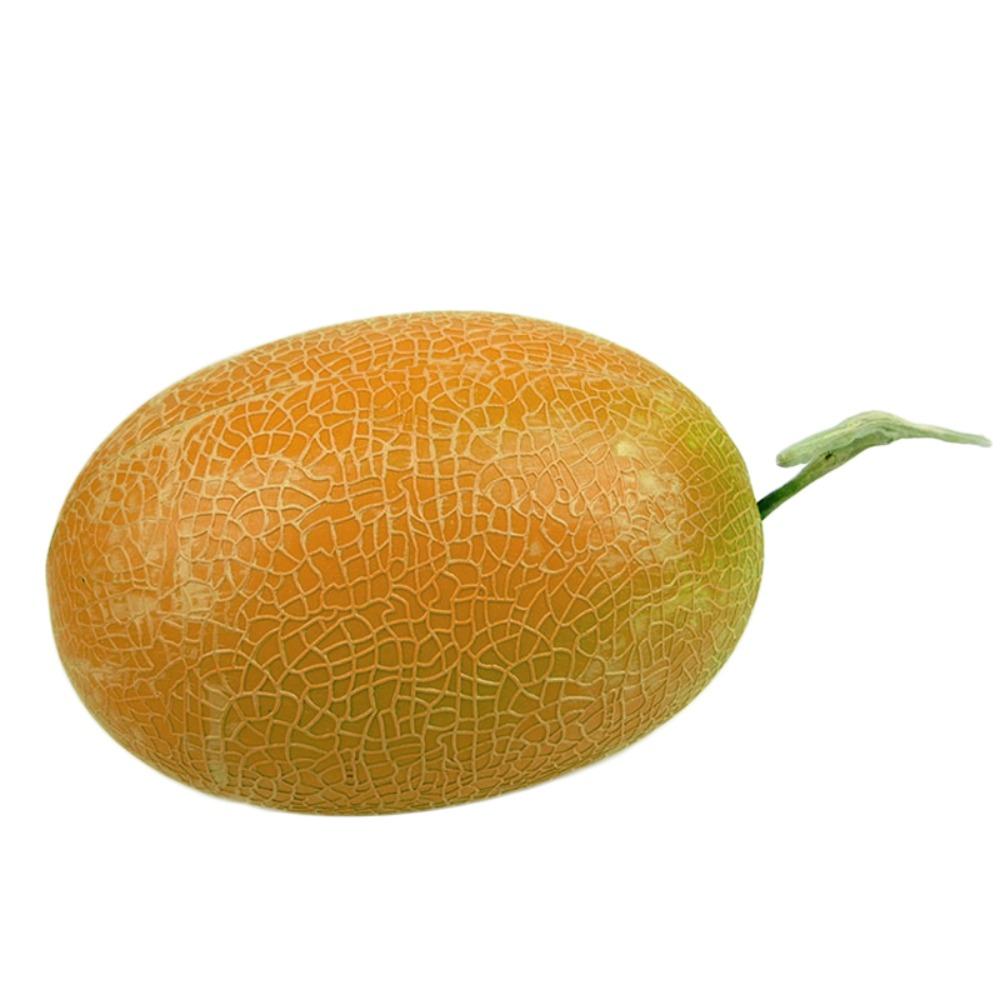 Food Model Fake Cantaloupe Melon Plastic Simulation Fruit Artificial Cantaloupe Melon Home Decor