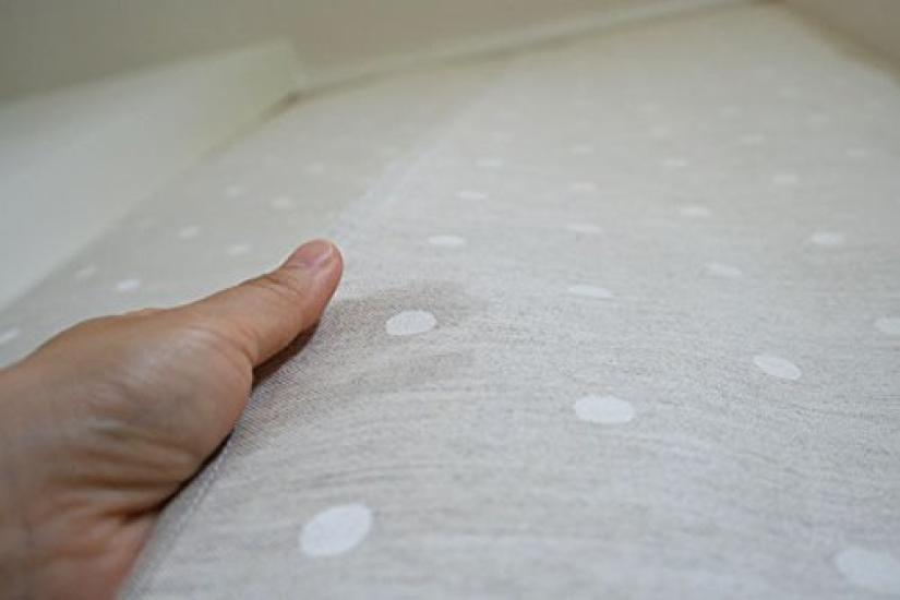 Stylish Nordic Linen Sunnyday Fabric Polka Dot 72cm Wide X 170cm Long Curtain, Linen, (Beige)