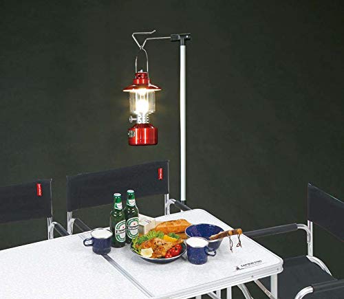 [Amazon.co.jp Exclusive] Captain Stag Aluminum Slide Lantern Stand Type 2 with Storage Bag and 3 Plastic Pegs (UF-25)