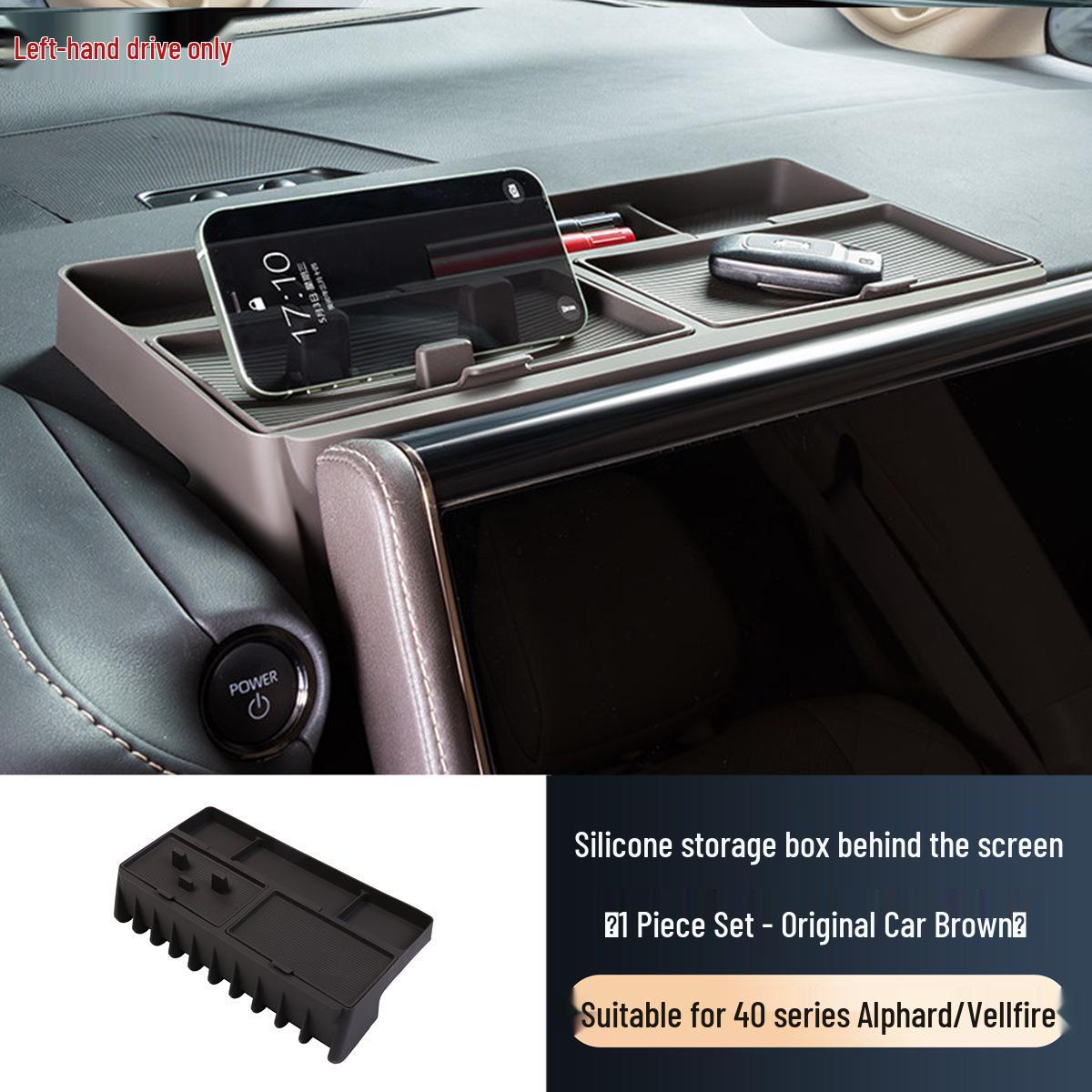 

Silicone Storage Mat for 40 Series Alphard/Vellfire Rear Screen 38x20x9CM, 1420G
