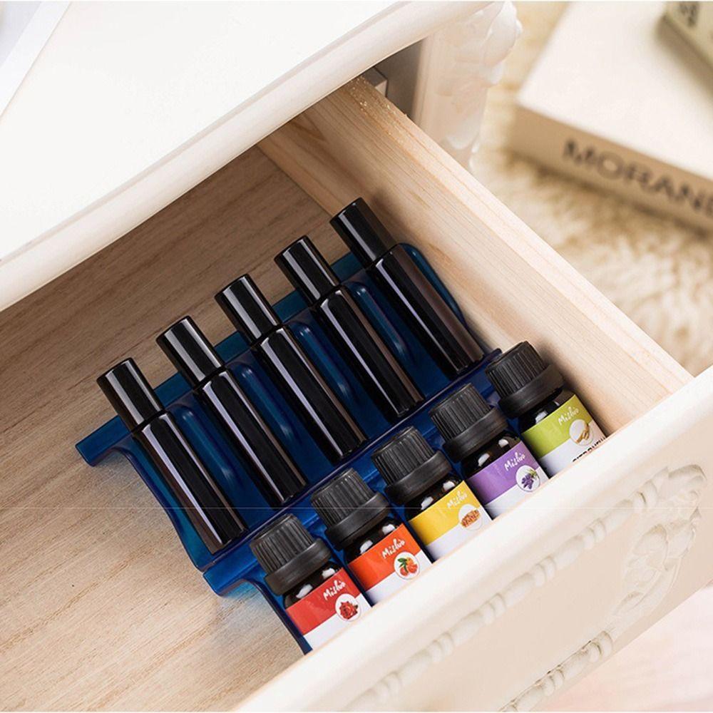 3Pcs 5 Slots Essential Oils Storage Rack Expandable Drawer Oil Bottles Stand  Cosmetic