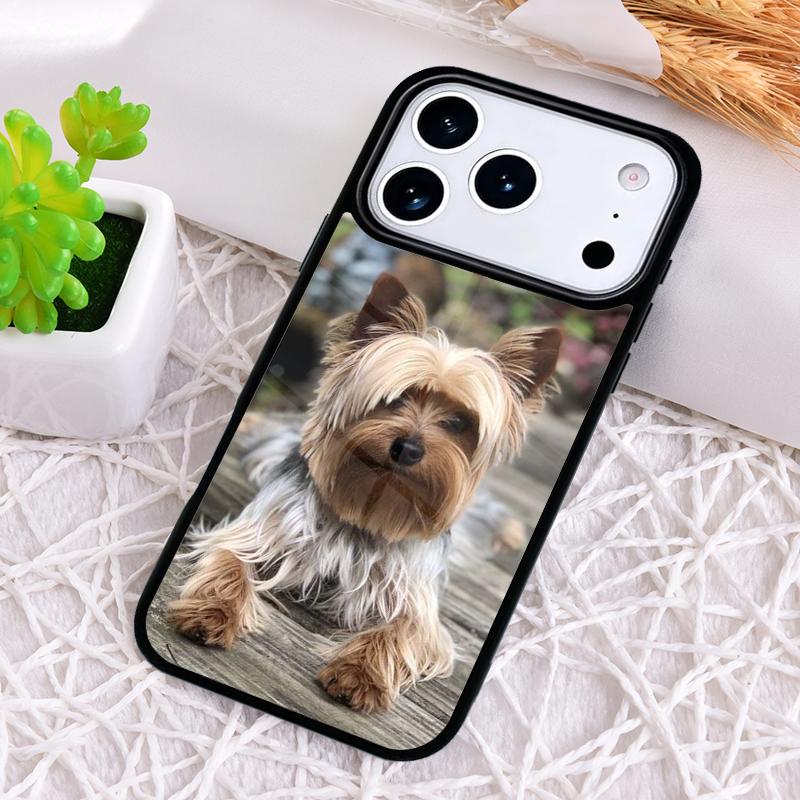 Yorkshire Terrier Hund Welpe Stoßfeste Handyhülle für iPhone 17 Air 16e 15 11 12 14 13 Pro Max Hülle Coque