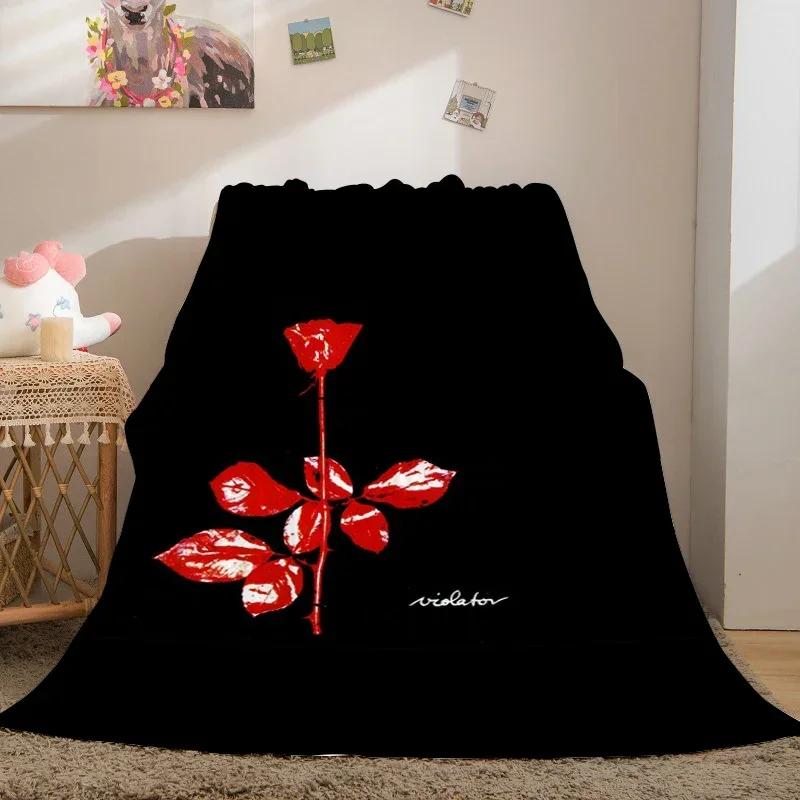 Coperte per divano per l'inverno A-Depeche A-Mode Personalizzate King Size Calde per Ginocchia Letto Pile Campeggio Morbide Soffici Coperte Microfibra Biancheria da letto