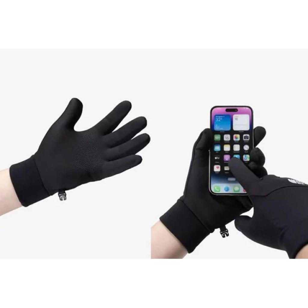 Used New The North Face Etip Gloves NN62527 Black M Size Authentic Gloves for Men and Women