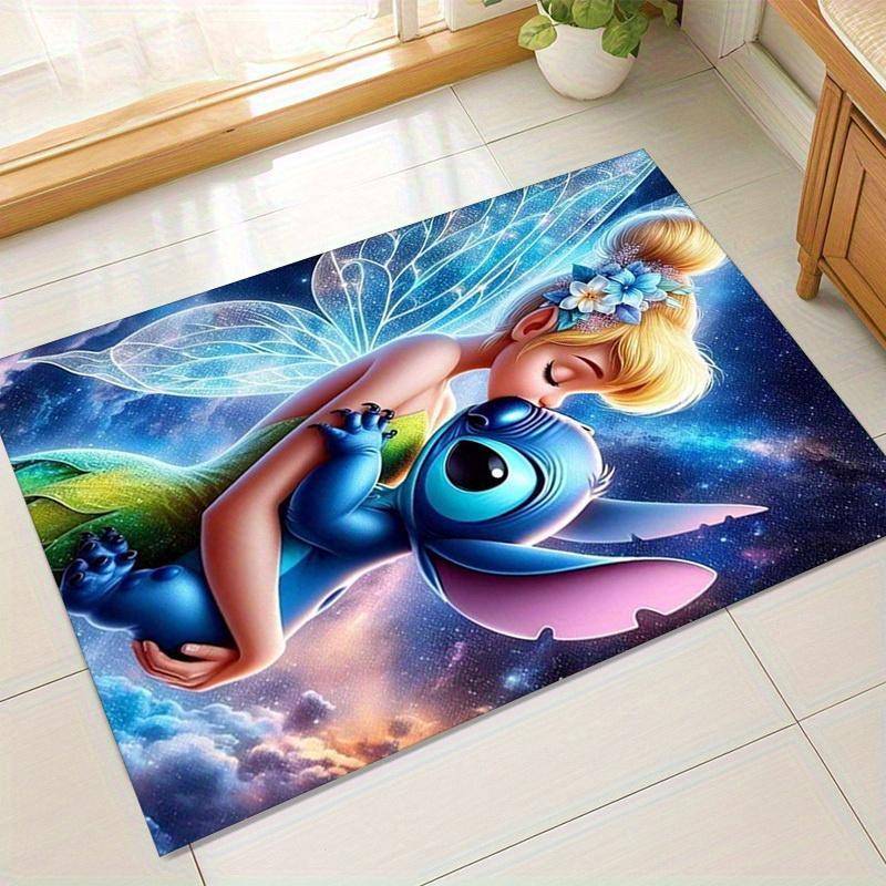

1pc. Fantasy Fairy and Stitch Hug Rug - Magical Home Decor, Office Carpet, Outdoor Mat, Unique Gift Idea for Fansz041495 60cm by 90cm