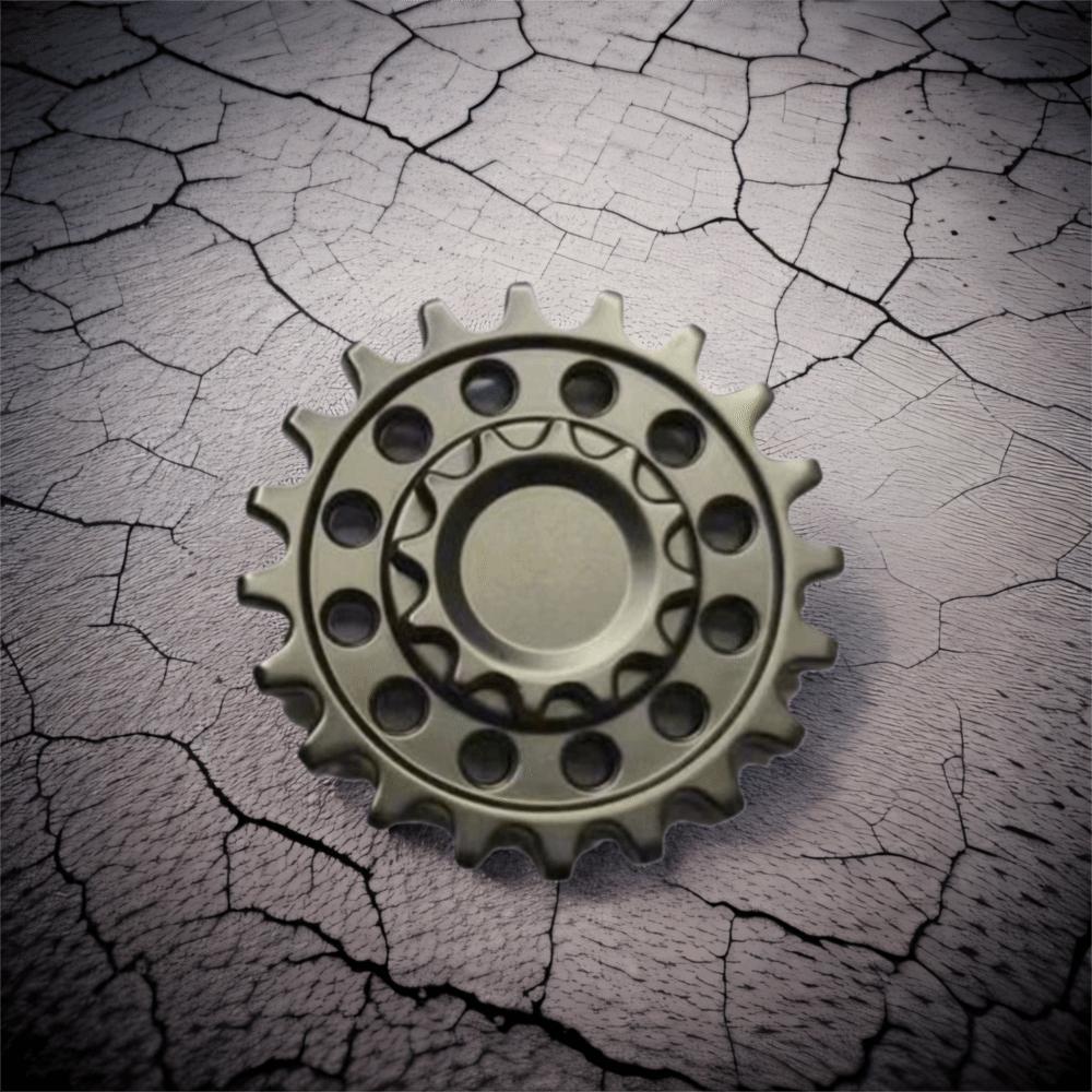 Silent Bearing Hand Spinner Gearwheel Rotator Design Spring Gear Chain Gyroscope  Classic Toys