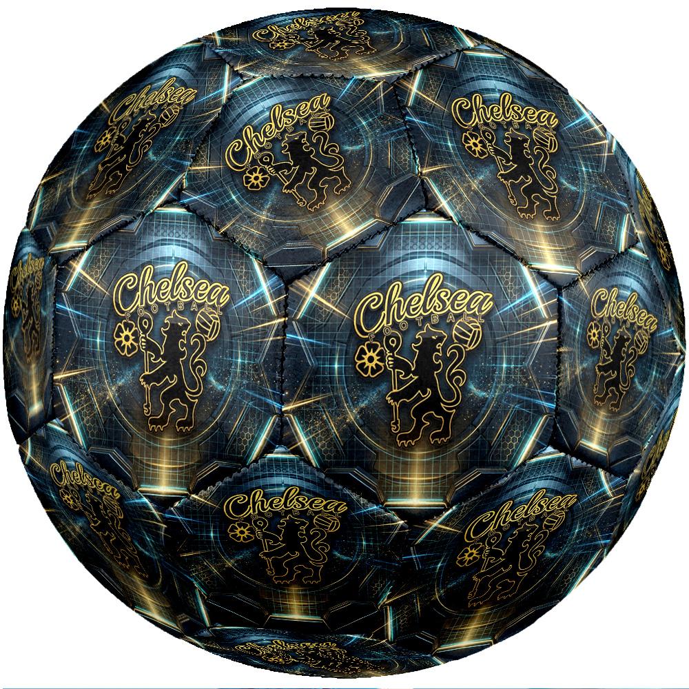 Chelsea FC Theme soccer ball Size 5 Soccer Ball Soft Touch Professional Training Football for Outdoor Sports