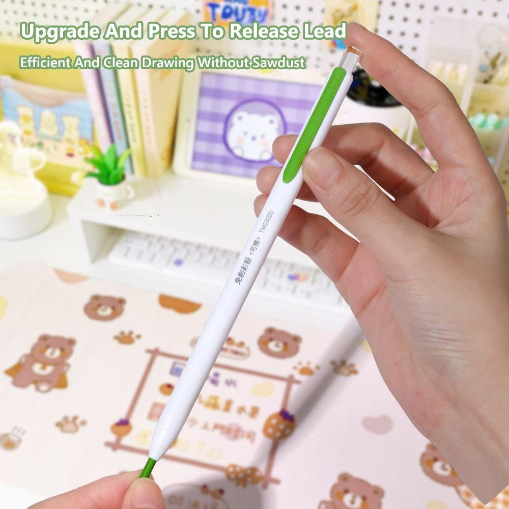 Replaceable Refill Mechanical Pencil 12/18/24/36 Colors Art Drawing Pencil  School Office