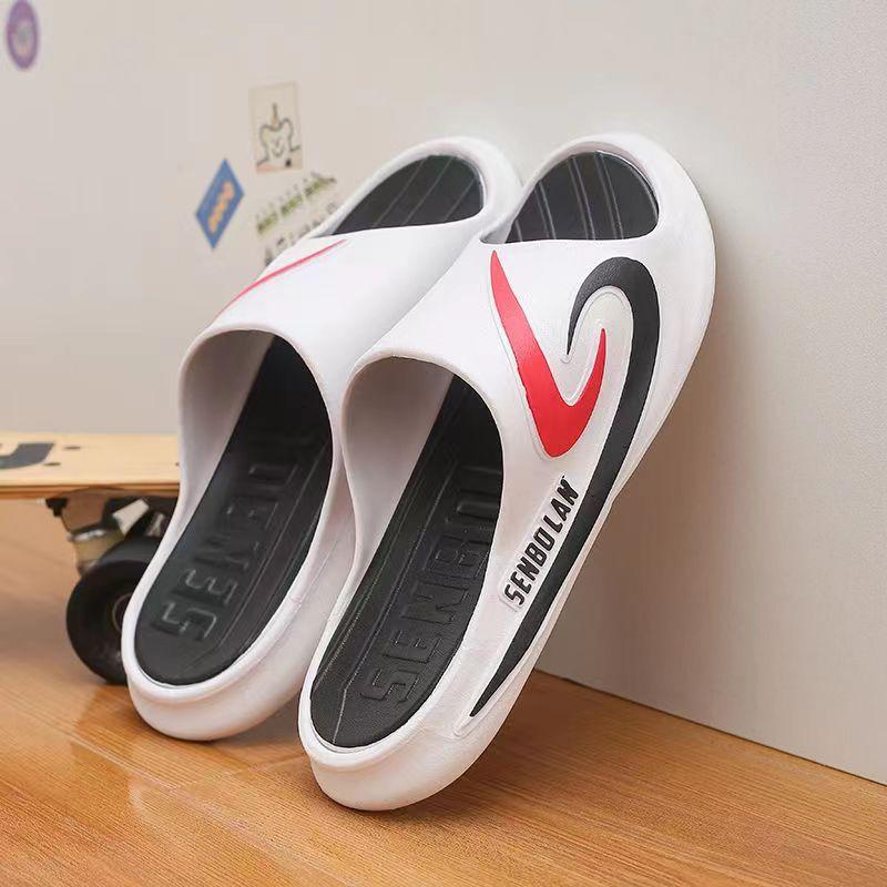 Stylish Men's Summer Indoor Bath Slippers Non-Slip Durable Odor-Resistant Outdoor Athletic Comfortable Sandals