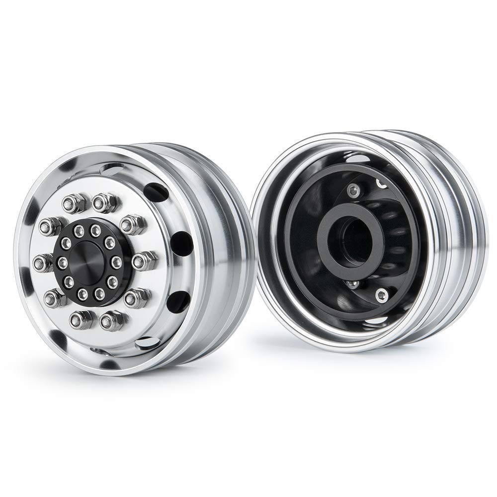 RC Car 1/14 Internal Beadlock Wheels Rear Hub for Tamiya CC01 RC Crawler (4 pieces)