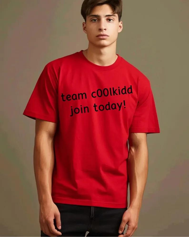 FunnyTeam C00lkidd Join Today Hacker Forsaken Gamer Gaming TShirt Summer Cotton Mens Women Tops Tee Streetwear Loose Casual S