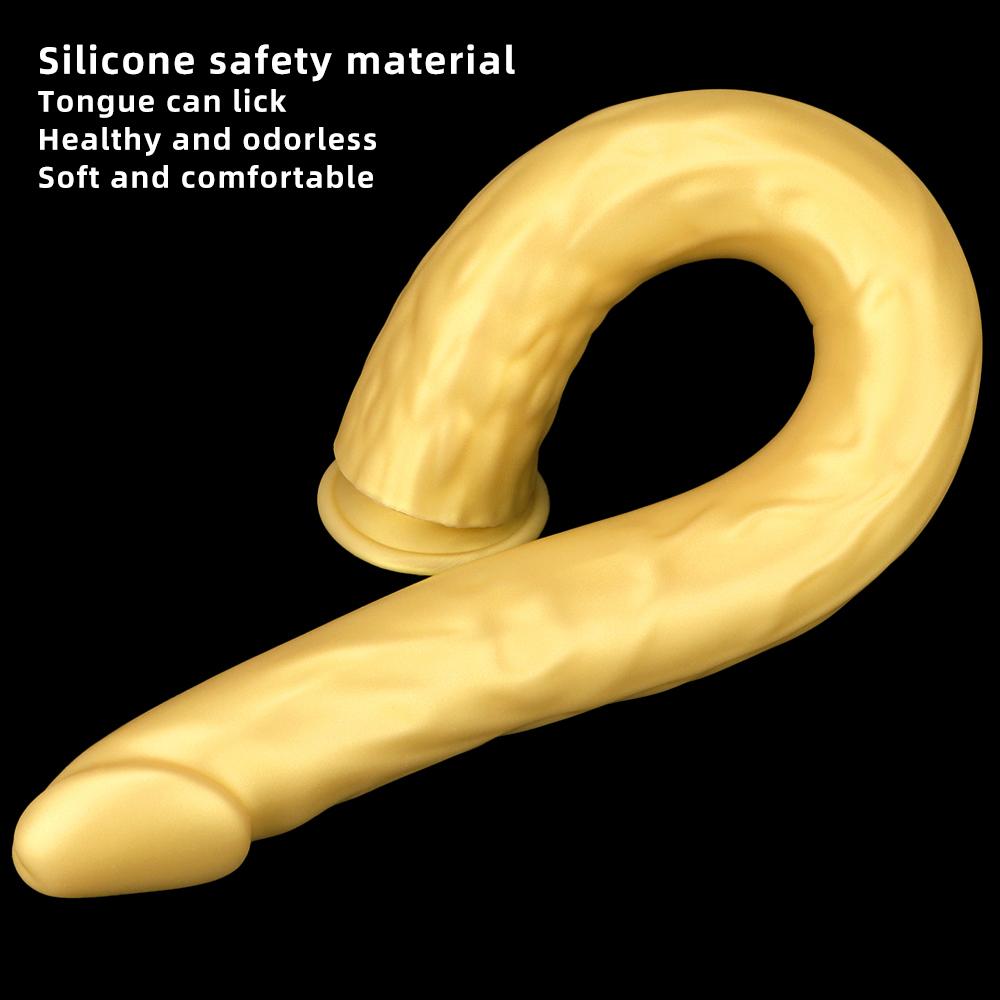 Golden Silicone Soft Sm Size Anal Plugs Extra Long Deep Dilatation Anal Strips Out and About Long Term Wear Anal Whip