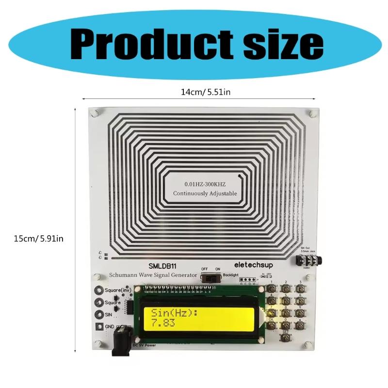 Adjustable 0.01Hz-30000Hz 7.83HZ Schumann Resonance Low Frequency Pulse Waves Generator Sound Resonator Signal Generator