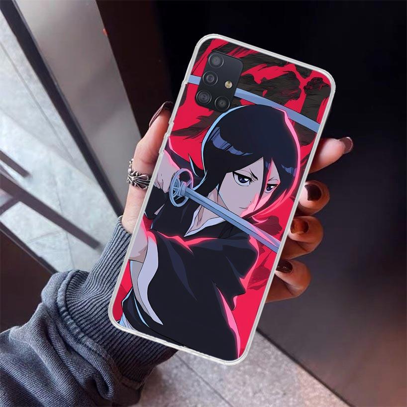 Bleach Kuchiki Rukia Phone Case For Samsung Galaxy A12 A52S A42 A32 A22 A51 A50 Note 20 Ultra 10 S10 Plus A71 A70 A31 A30 A10S G