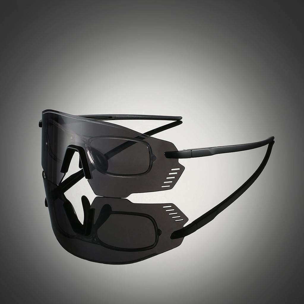 Protective Sports Goggle Men Fashion Oversized Mirror Outdoor Protective Sunglasses Women Trendy Anti-UV Cycling Shades