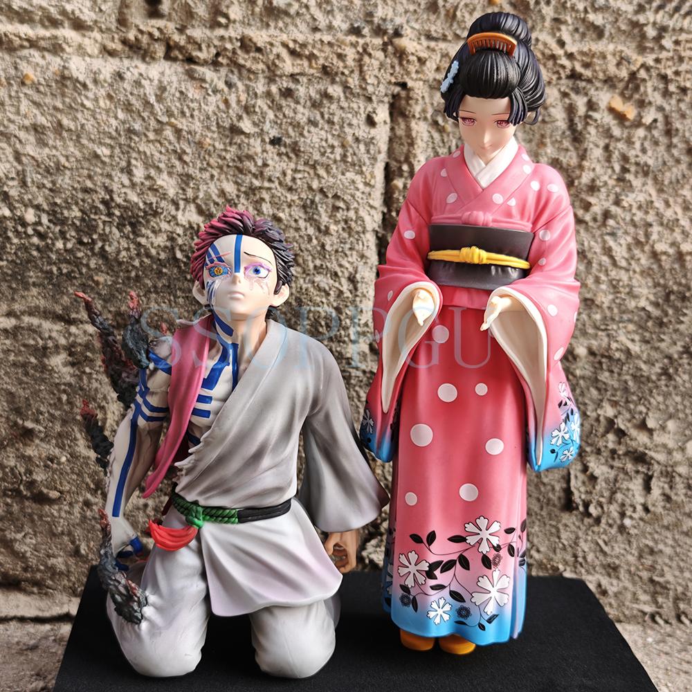 Figuarts Demon Slayer Figure Koyuki Akaza Hakuji Anime Action Toy Kimetsu Yaiba Statue Collection Model Doll ZERO PVC no Poseable Articulated Scale