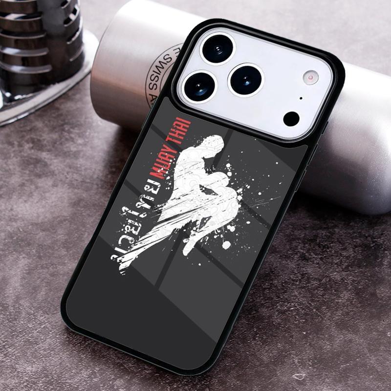 

Muay Thai Martial Phone Case for iPhone 17 16 15 Pro Max Air 14 13 12 11 Plus Shockproof Capa Cover iPhone 13 Pro