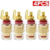 Banana Plug Connector Audio Jack Socket 4mm Binding Post For Amplifier Speaker Terminal Board Gold Plated Consumer ElectronicsGood product
