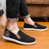 Beijing Embroidered Cloth Shoes Men's Soft Sole Middle-aged and Elderly Casual Light Pedal Non-slip Sole Dad Driving Shoes