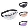 Elegant Geometric Holographic Waist Bags Stylish Fanny Belt Packs For Any Occasion