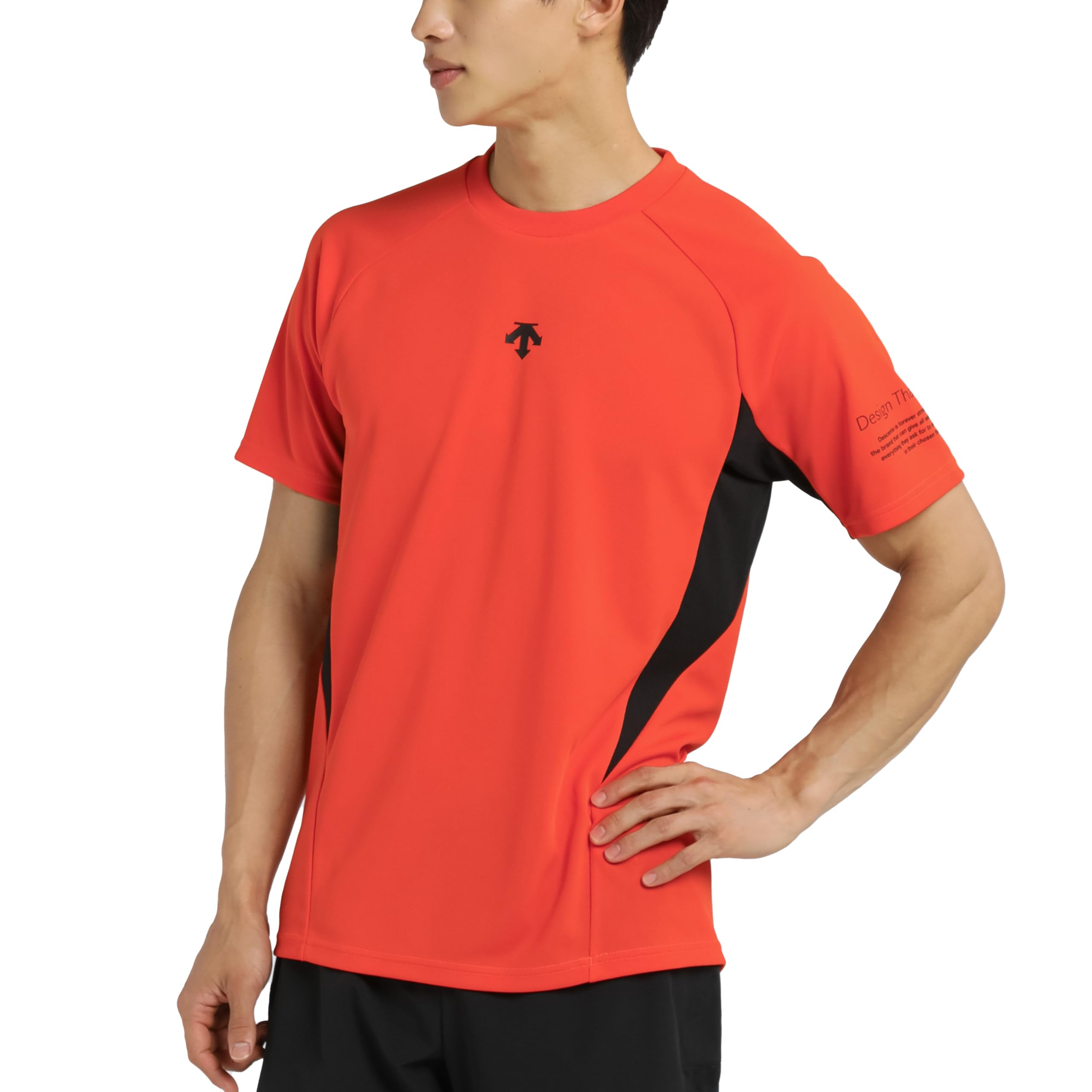 

DESCENTE Short Sleeve Volleyball Easy to Move Raglan for Men and Club Activities OR00 Shirt, Moisture-Wicking, Quick-Drying, Breathable, in, Sleeves,
