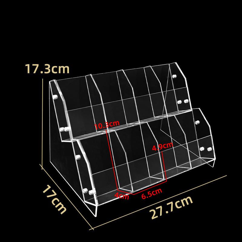 

Acrylic Display Stand Lipstick Organizer,Lip Gloss Holder Cosmetic Storage Display,Storage Solution for Drawer,Vanity,Bathroom чёрный