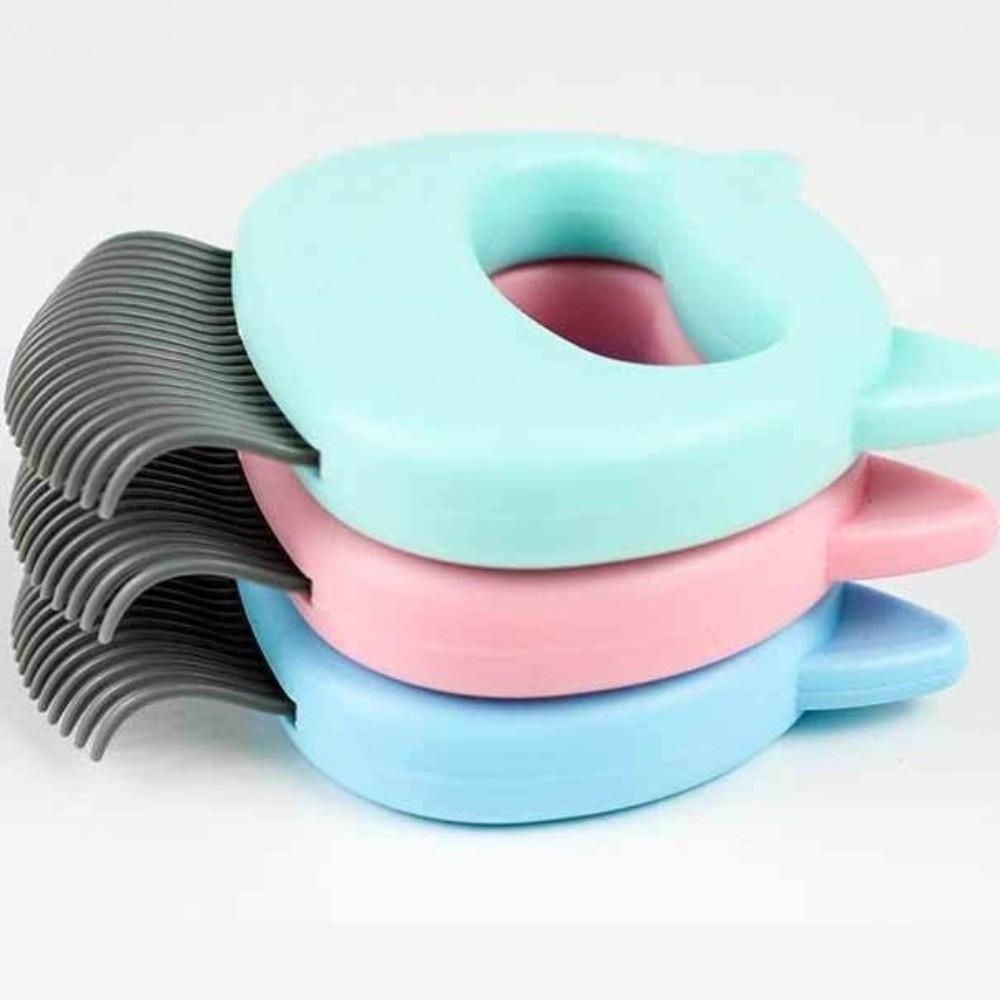 Fine Soft Brush Pet Hair Removal Brush Plastic Handle Deshedding Brush For Long Short Hair