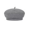 VARZAR VA Curved Oval Metal Blended Beret Gray