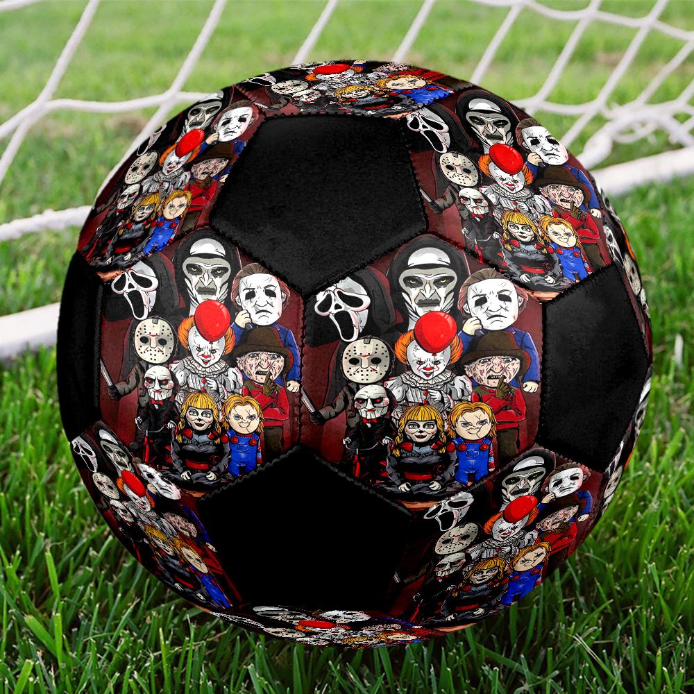 Halloween Horror Theme Size 5 Soccer Ball, Suitable for Both Indoor and Outdoor Matches, a Gift Suitable for Everyone.