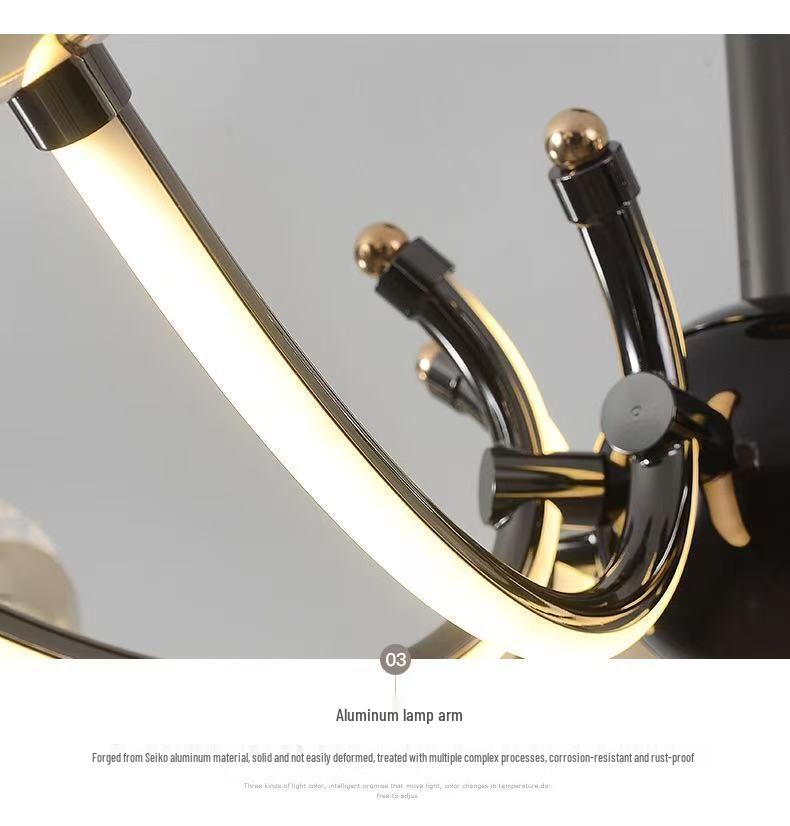 Modern Minimalist Nordic Chandelier: Elegant Mushroom Lighting for Living Rooms, Dining Tables, and Bars