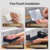 No Drill Adhesive Kitchen Organizer Kitchen Shelf Cleaning Storage Draining Rack Household Detergent Sponge Rack Accessories