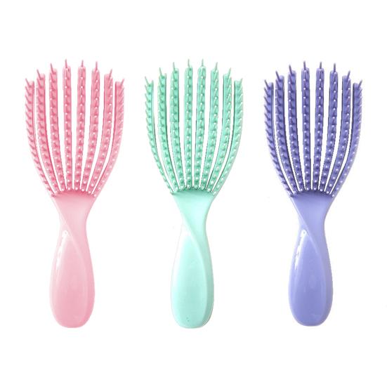 Women Fluffy Hair Brush Portable Anti-static Vented Hair Paddle Brush Scalp Massage Hair Voluming Styling Detangling Comb