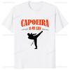 Vintage Capoeira Printed Tshirt Brazilian Faith Casual Fashion Loose Streetwear Short Sleeve Man Tshirt Breathe Women Tees