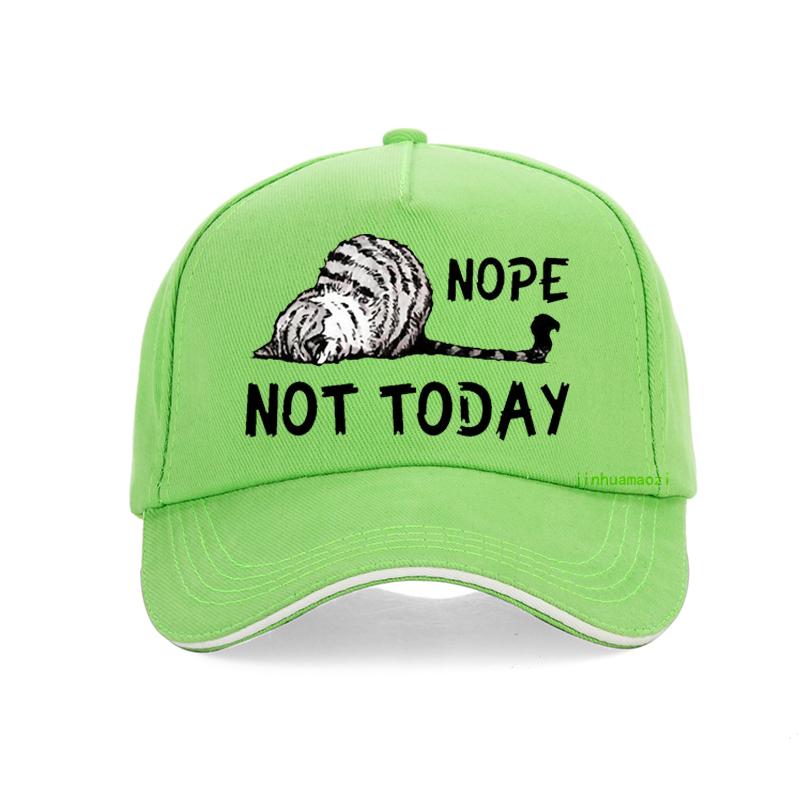 Nope Not Today cat Baseball Cap Cartoon Cute Cat feUnisex hats Adjustable snapback caps