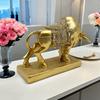 Bull Statue Animal Sculpture Desktop Decoration Fengshui Ornaments Strength and Prosperity Symbol Home Office Cabinet Gift