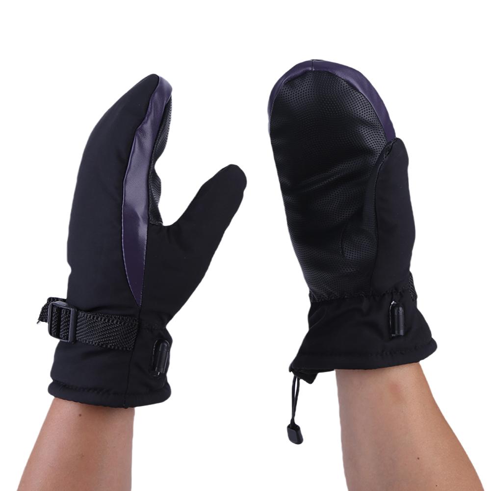 Electric Heating Gloves USB Charging Electric Heated Gloves Waterproof 3 Gear Temperature for Outdoor Camping Hiking