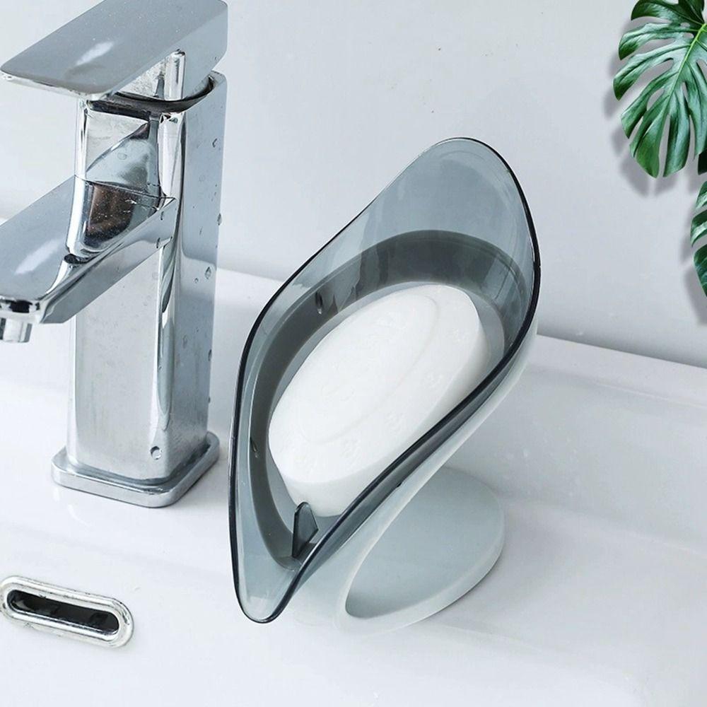 

Plastic Soap Box Suction Cup Soap Dish Creative Soap Container Kitchen синій