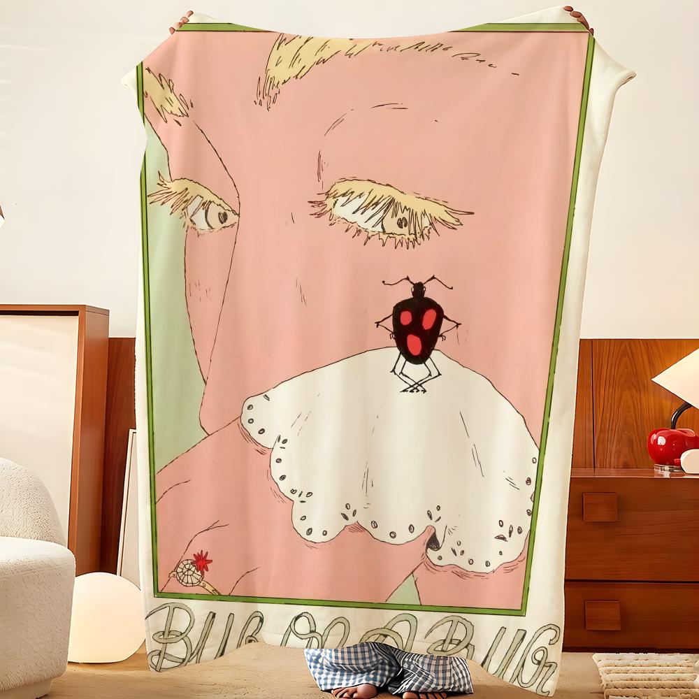 Artist S-Simone G-Goder Throw Flannel Throw Blanket, Lightweight Cozy, Durable Washable Cute Cool