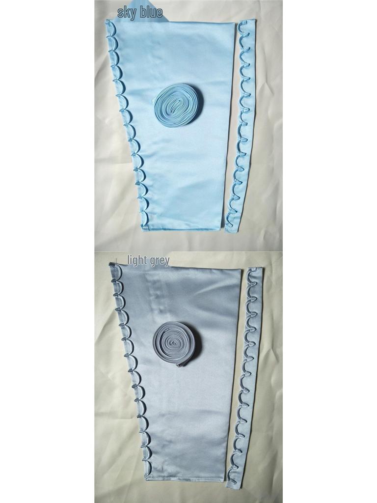 Dreiteiliges Mehrfarbiges Satin-Hochzeitskleid-Accessoire-Set: Reißverschluss hinten zu Korsett-Umwandlung mit Einsatzelement, Knöpfen und Schnur.